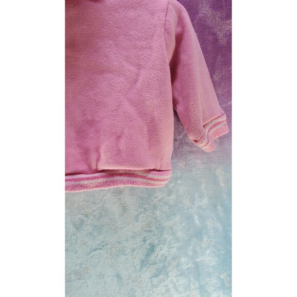 1000% Cute 3-6 Months Toddler Preppy Pastel Pink Vintage Varsity Hoodie Jacket - Picture 11 of 11